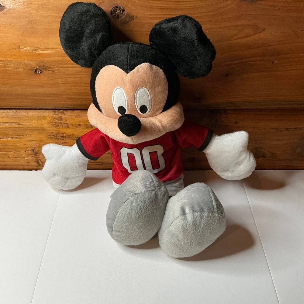 Mickey‎ Mouse Plush Doll Georgia Bulldogs Football Jersey Mascot Toy 00